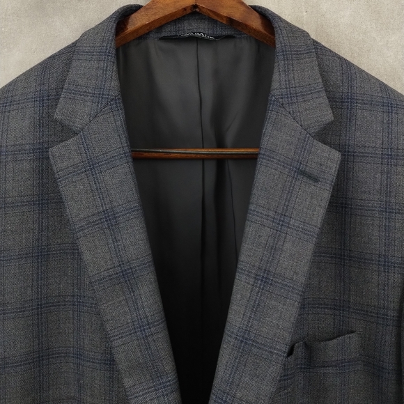 NEW Jos A Bank Mens Blazer Sport Coat Two Button Jacket Size 46L Casual